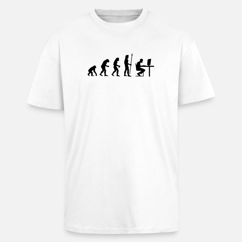 evolution_pc_gamer4 - Unisex Oversized Heavyweight T-shirt - white