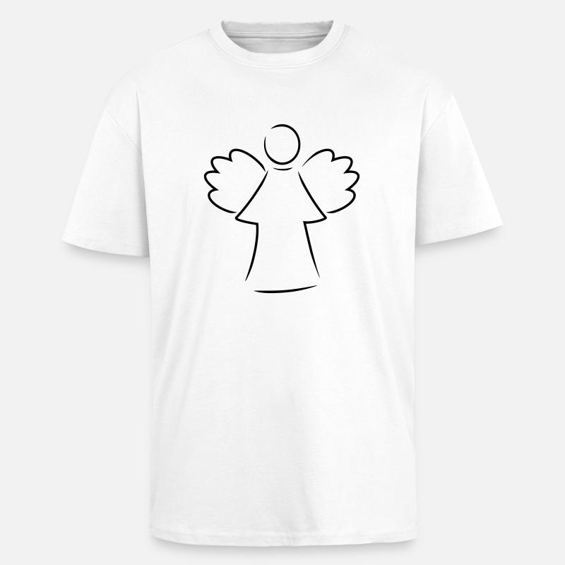 engel - Oversized Heavyweight Unisex T-Shirt - Weiß