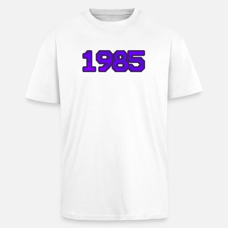 Nerd 1985 - Oversized Heavyweight Unisex T-Shirt - Weiß