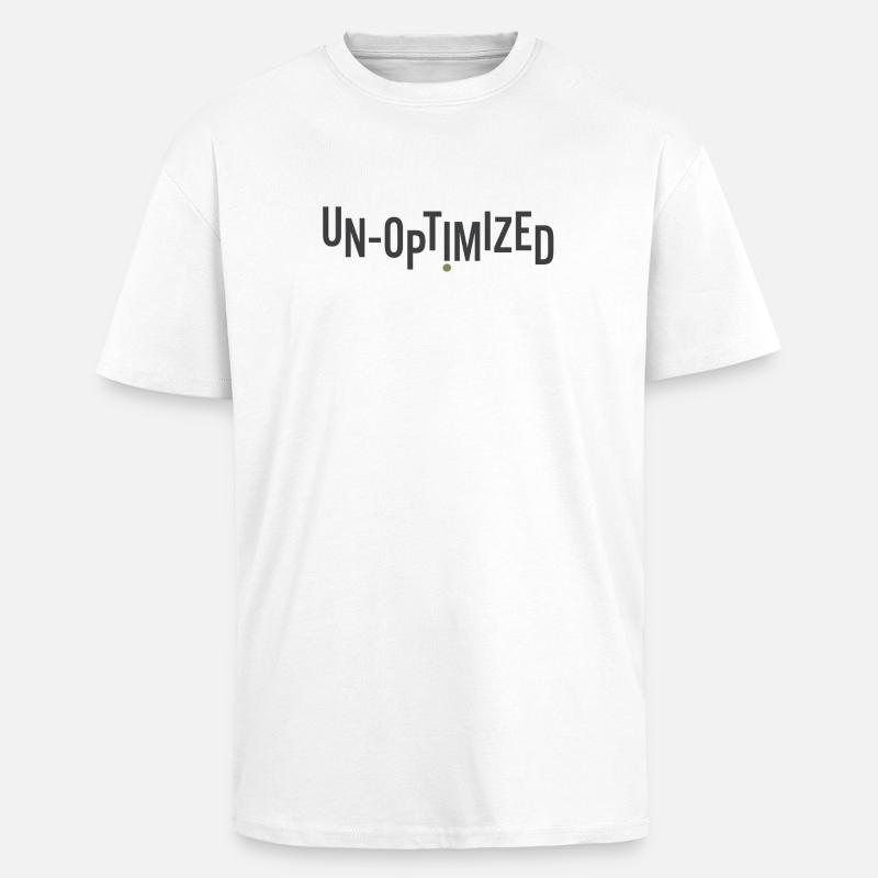 Non optimisé - T-shirt unisexe oversize épais - blanc