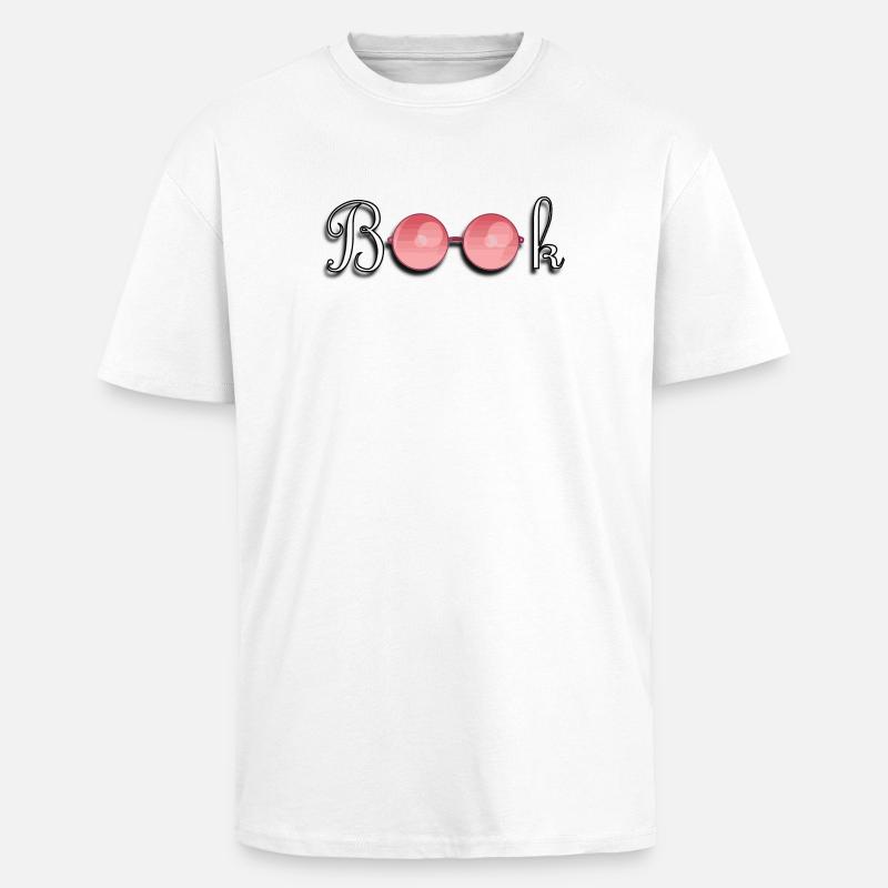 book - T-shirt unisexe oversize épais - blanc