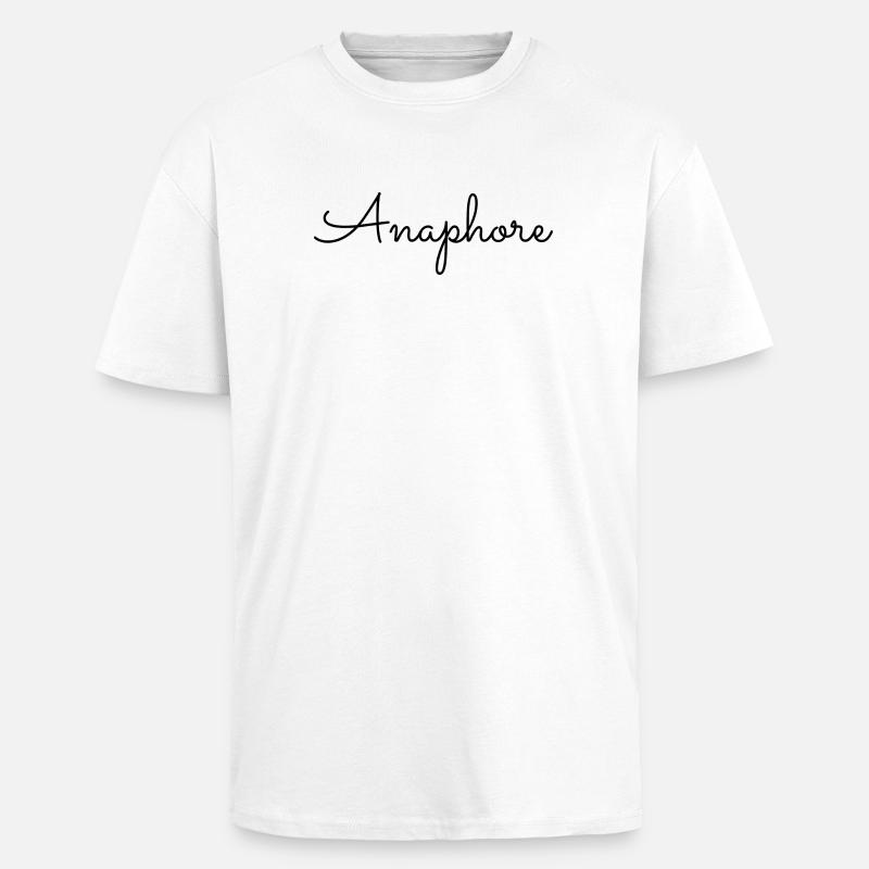 Anaphore - T-shirt unisexe oversize épais - blanc