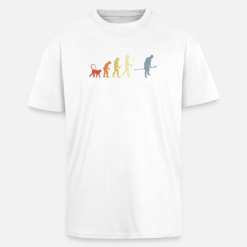 Baker Evolution Retro Look - Unisex Oversized Heavyweight T-shirt - white