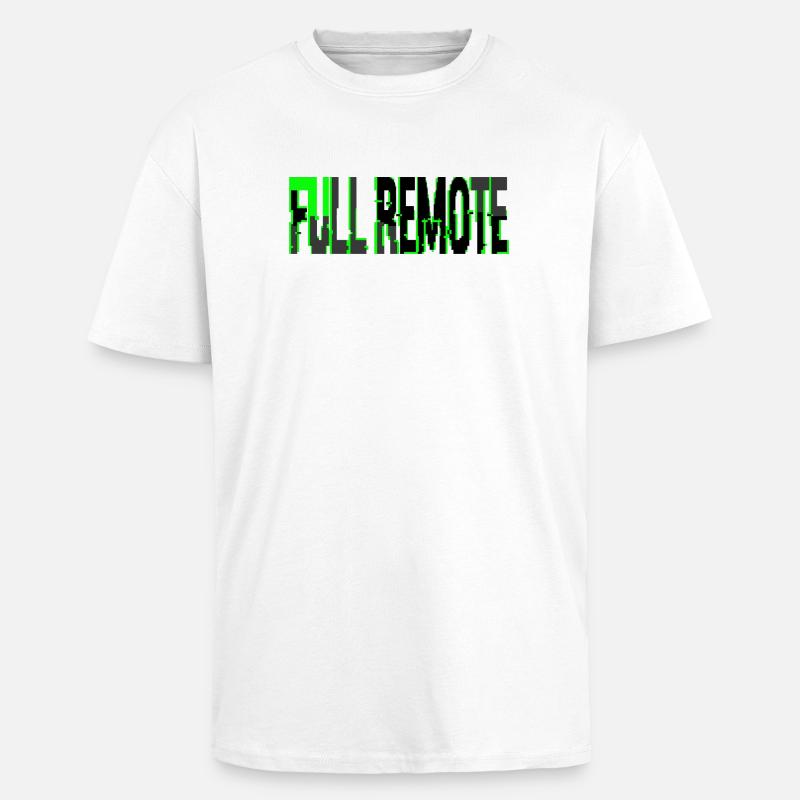 Telearbeit Total Style Glitch Informatique - Oversized Heavyweight Unisex T-Shirt - Weiß