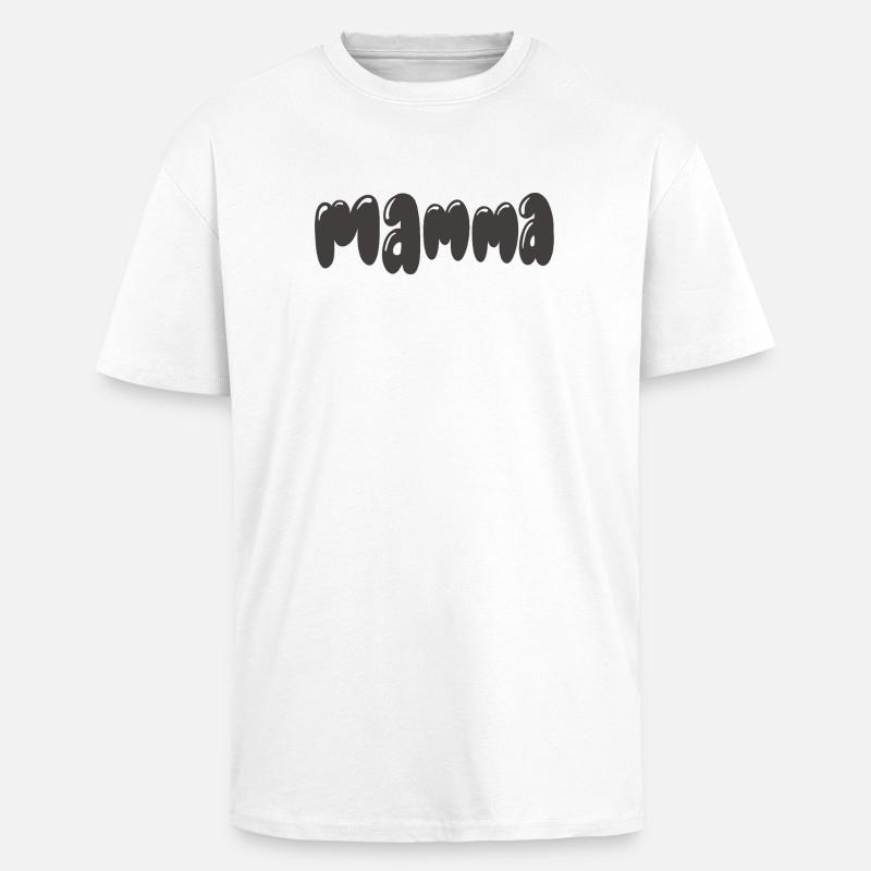 Spuckhafter Mama-Stil - Oversized Heavyweight Unisex T-Shirt - Weiß