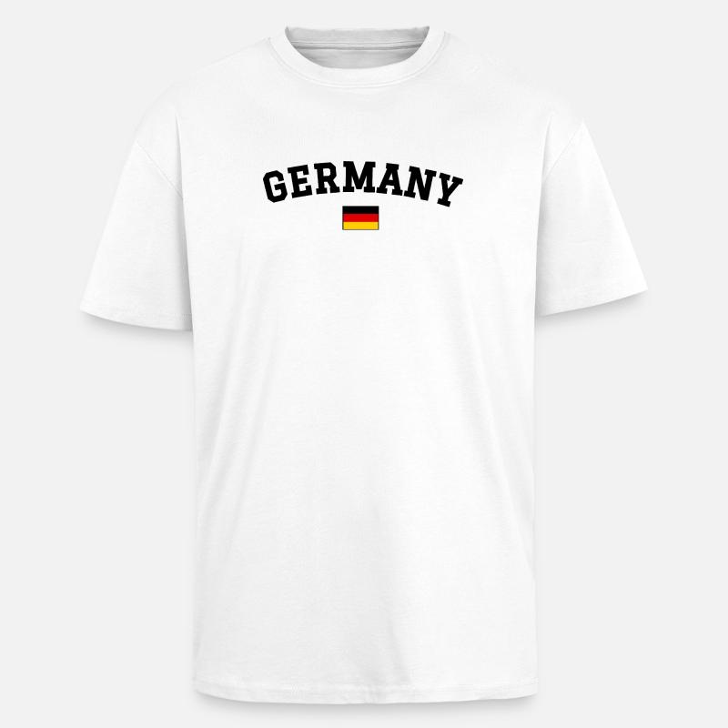 Drapeau espagnol Dessin Noir anglais - T-shirt unisexe oversize épais - blanc