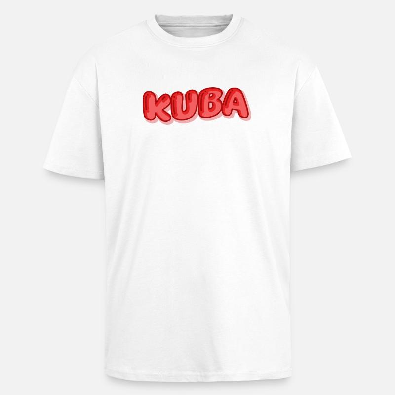 Comic Cuba - Unisex Oversized Heavyweight T-shirt - white