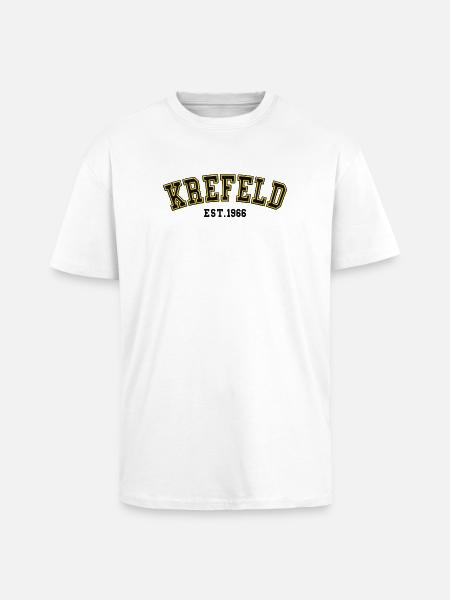 Krefeld gegründet 1966 - Oversized Heavyweight Unisex T-Shirt - Weiß