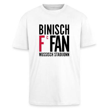 Stadijonn - Oversized Heavyweight Unisex T-Shirt - Weiß - Vorne - Alina (178cm) & Michal (187cm)