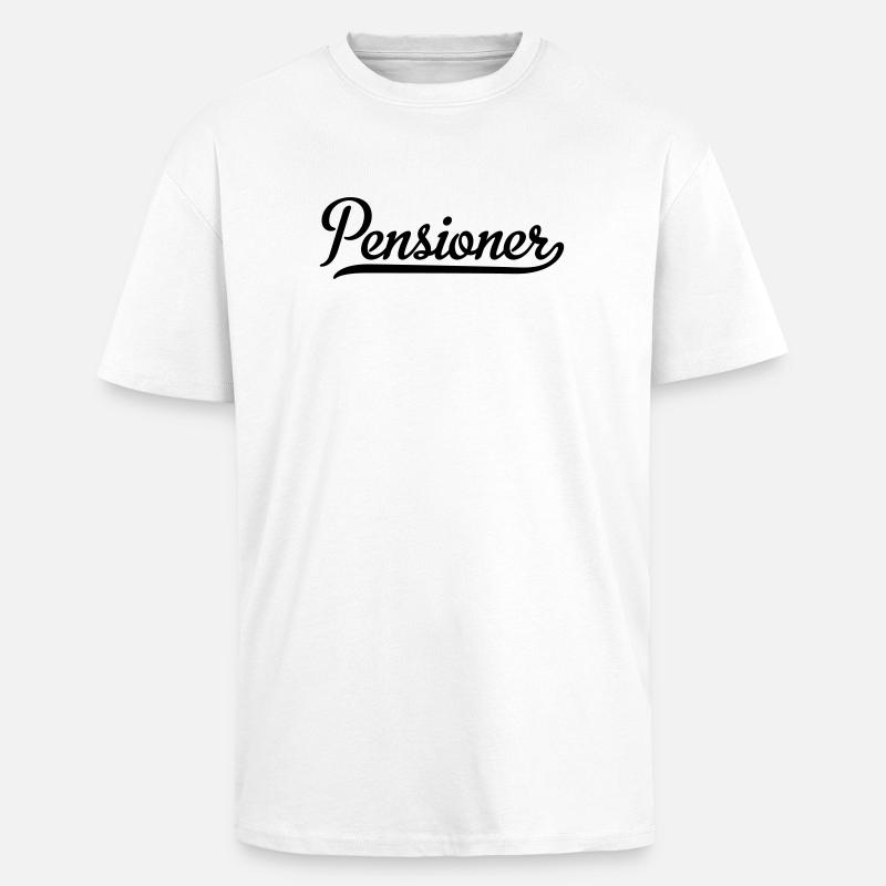 pensioner - T-shirt unisexe oversize épais - blanc