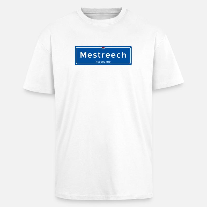 Mestreech (Maastricht) - Oversized Heavyweight Unisex T-Shirt - Weiß