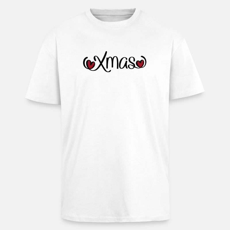 Weihnachten - Oversized Heavyweight Unisex T-Shirt - Weiß