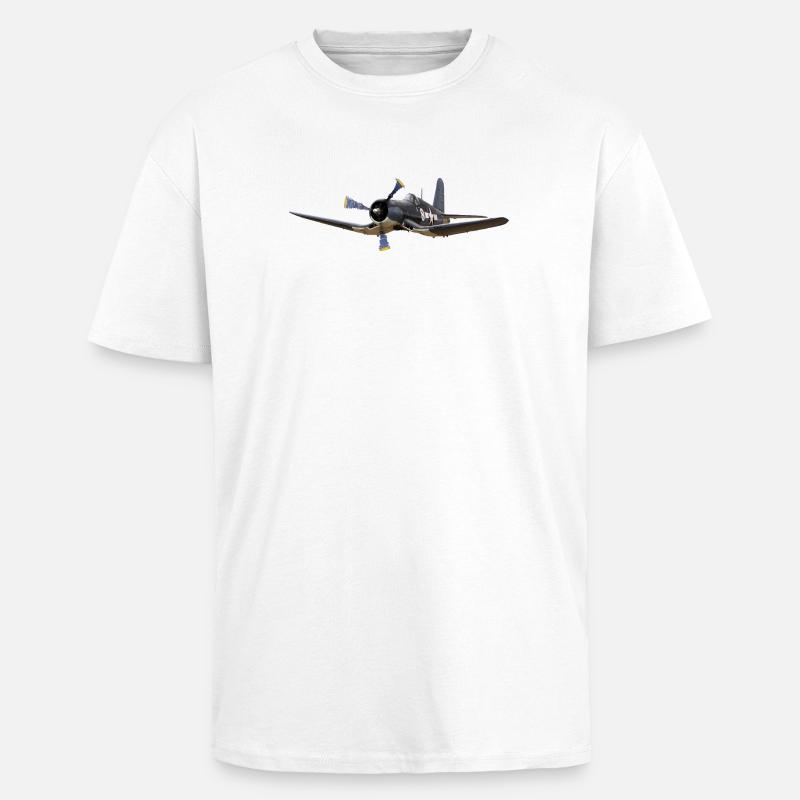 F4U Corsair - Oversized Heavyweight Unisex T-Shirt - Weiß