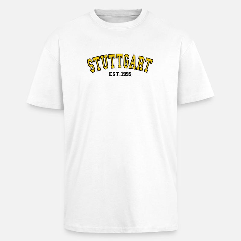 Stuttgart gegr. 1995 - Oversized Heavyweight Unisex T-Shirt - Weiß