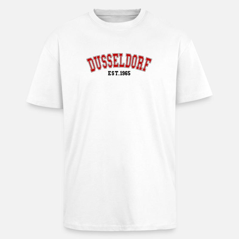 Düsseldorf Est. 1965 - Oversized Heavyweight Unisex T-Shirt - Weiß