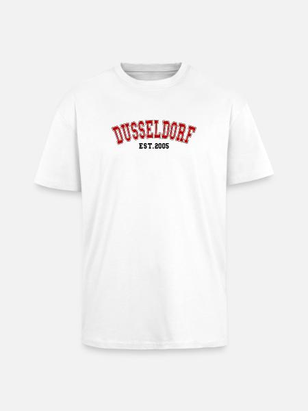 Dusseldorf Est. 2005 - Unisex Oversized Heavyweight T-shirt - white