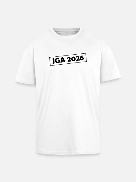 JGA 2026 - Unisex Oversized Heavyweight T-shirt - white
