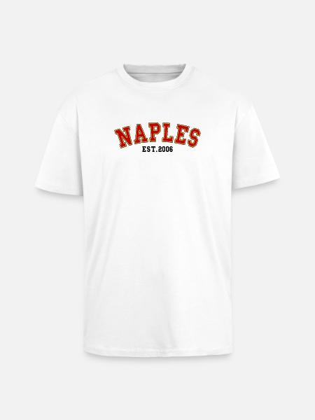 Naples Est. 2006 - Unisex Oversized Heavyweight T-shirt - white