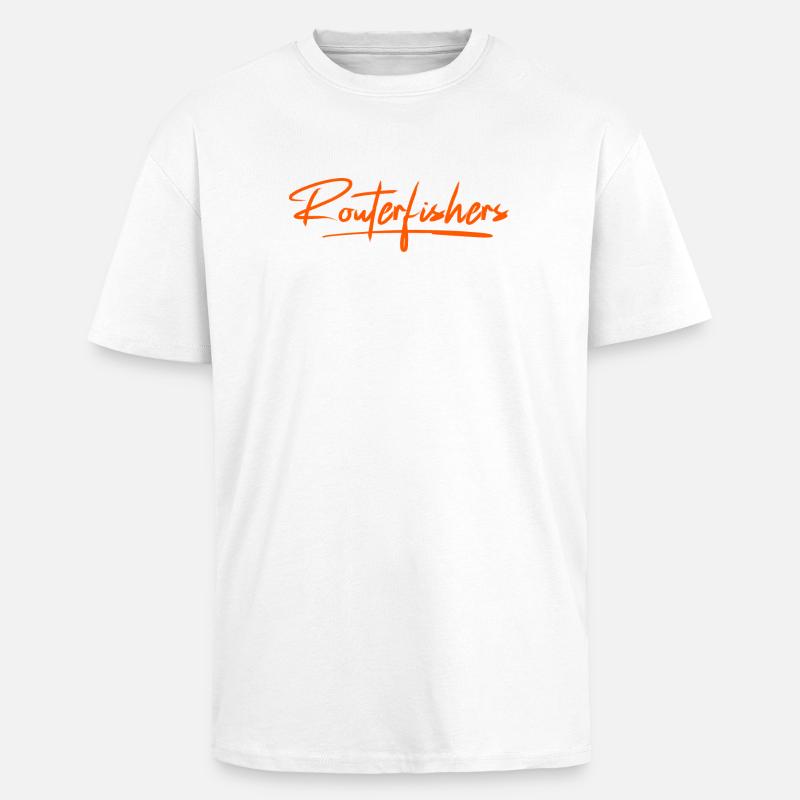 Routerfishers Classic 2 - T-shirt unisexe oversize épais - blanc