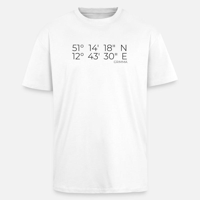 coordinates Grimma - Unisex Oversized Heavyweight T-shirt - white
