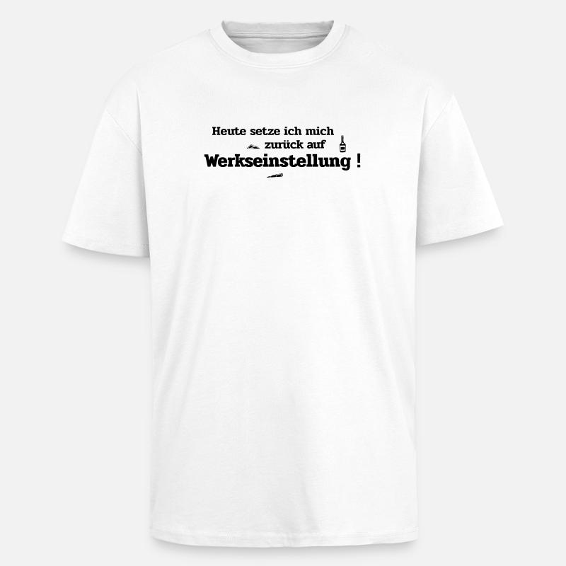 Paramètre par défaut - T-shirt unisexe oversize épais - blanc