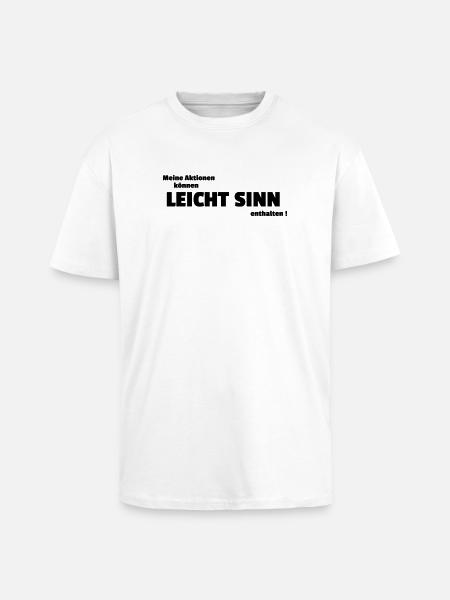 Leicht Sinn - Oversized Heavyweight Unisex T-Shirt - Weiß