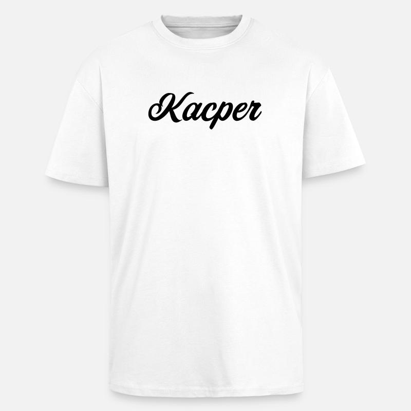 Kacper Polish First Name Gift - Unisex Oversized Heavyweight T-shirt - white