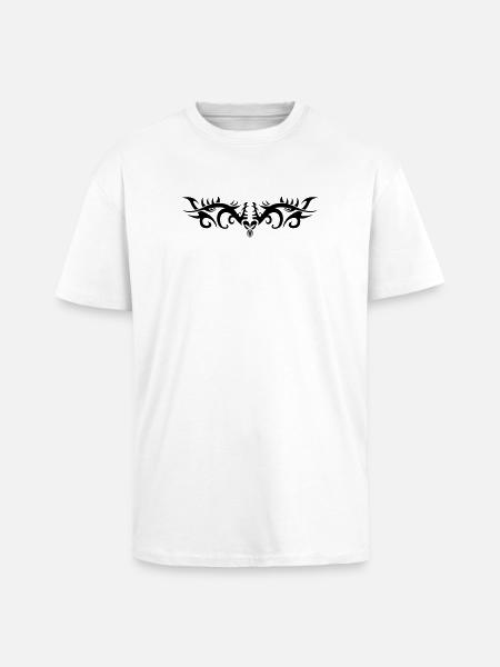 Tribal 4 par Helfspawn - T-shirt unisexe oversize épais - blanc