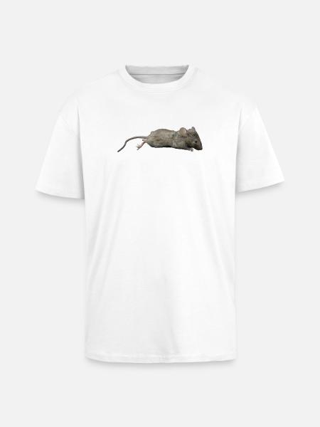 Mouse - Unisex Oversized Heavyweight T-shirt - white