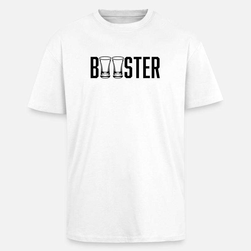 Schnaps Booster - Oversized Heavyweight Unisex T-Shirt - Weiß