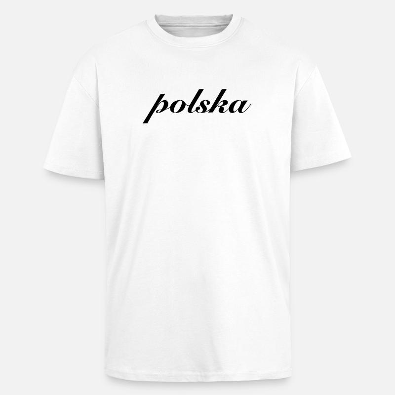 Polska Polen Geschenk - Oversized Heavyweight Unisex T-Shirt - Weiß