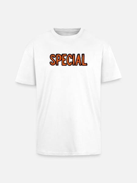 Schild mit Sonderangebot - Oversized Heavyweight Unisex T-Shirt - Weiß