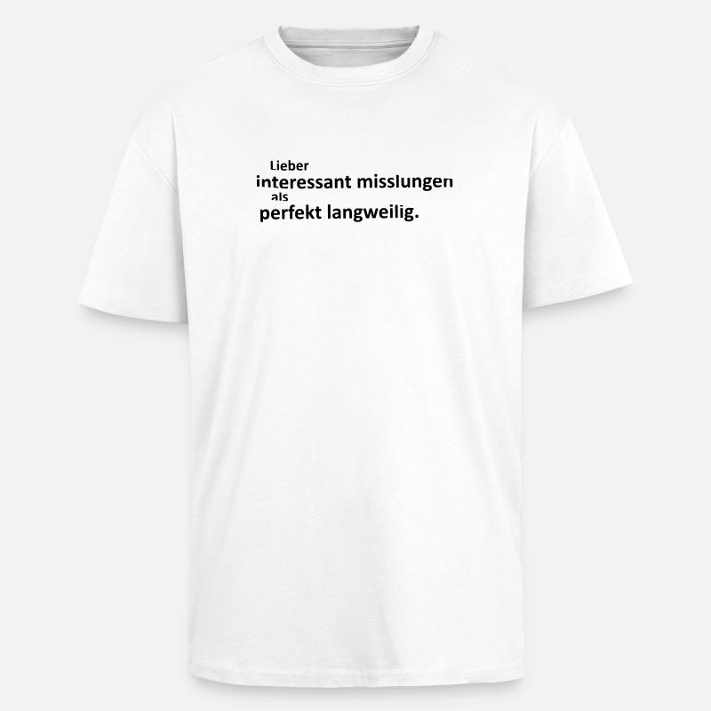 Interestingly failed - Unisex Oversized Heavyweight T-shirt - white