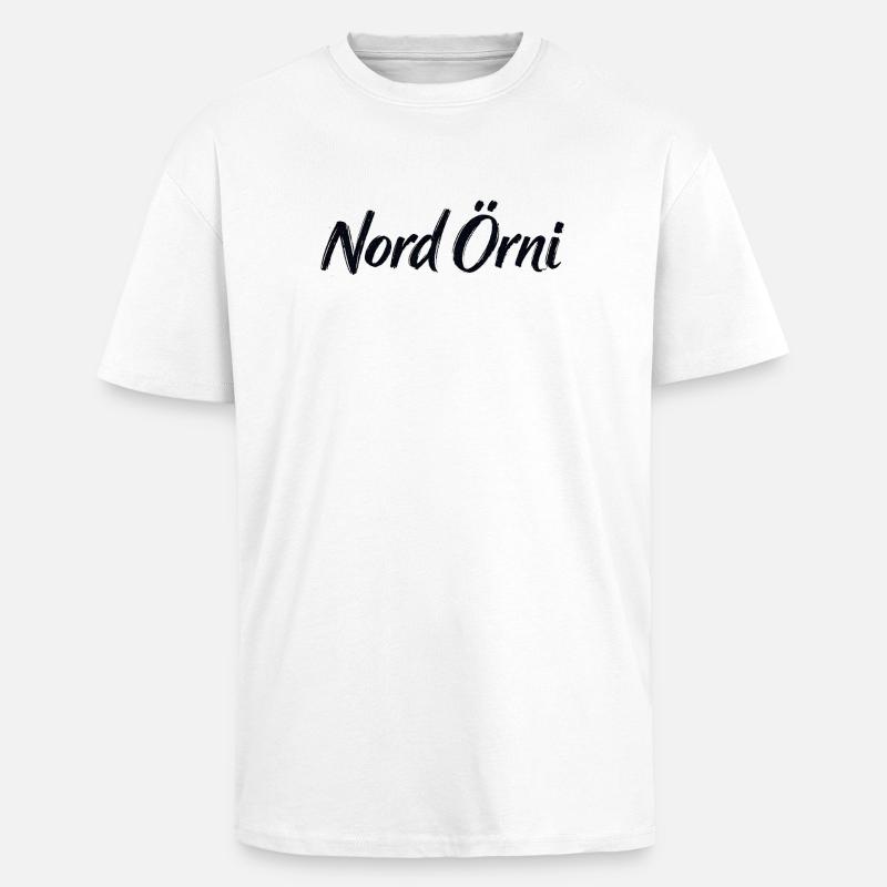 North Örni - Unisex Oversized Heavyweight T-shirt - white