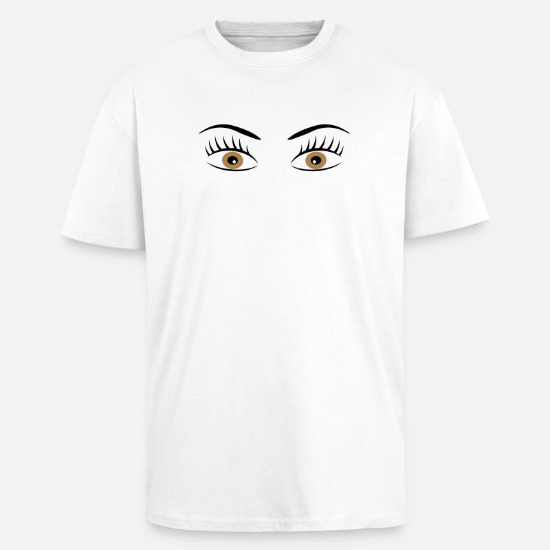 2541614 15414855 øje - Unisex oversized heavyweight t-shirt - hvid