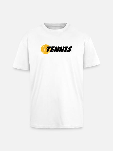 Tennis - T-shirt unisexe oversize épais - blanc