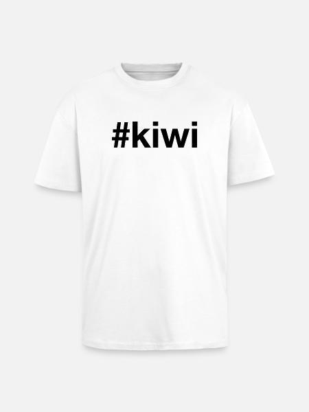 KIWI - Oversized Heavyweight Unisex T-Shirt - Weiß