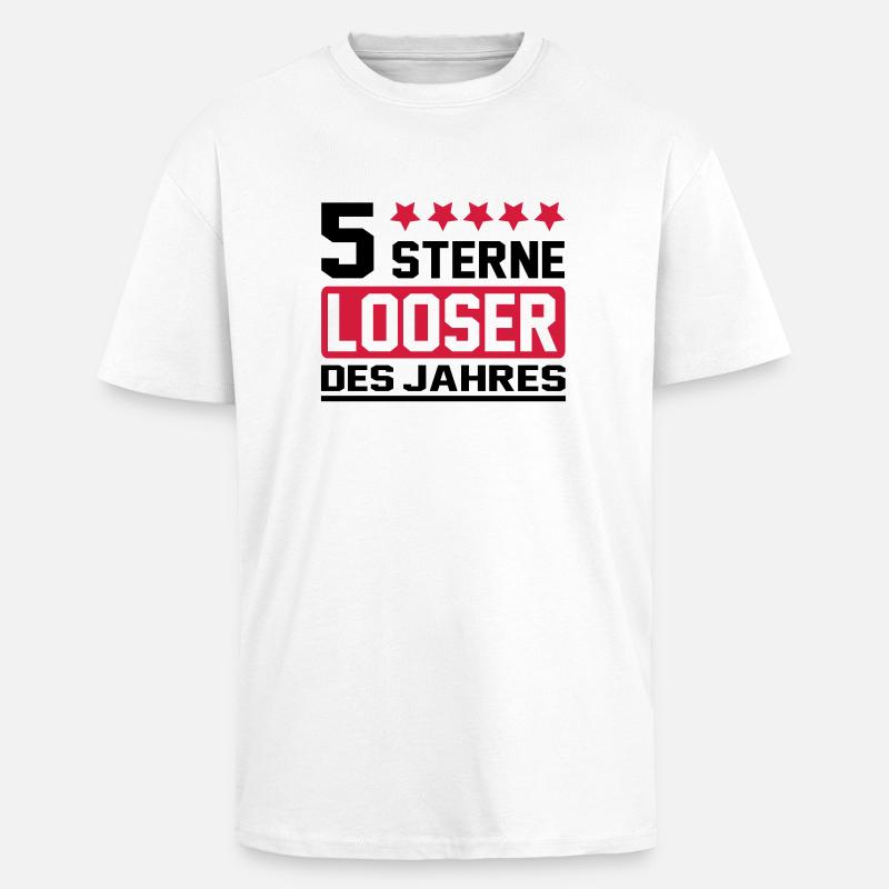 looser - Unisex Oversized Heavyweight T-shirt - white
