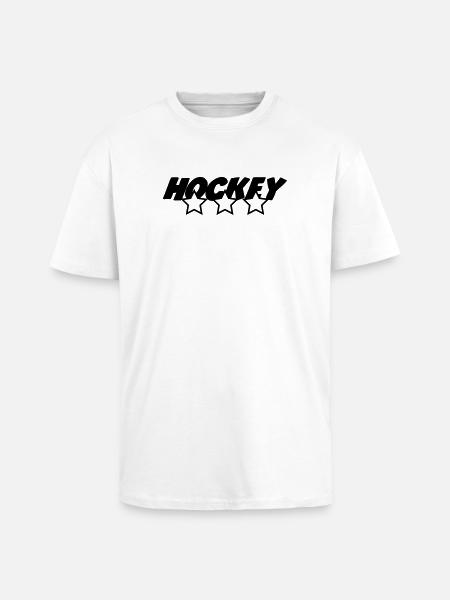 Hockey - T-shirt unisexe oversize épais - blanc