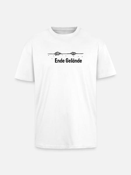Ende Gelaende - Oversized Heavyweight Unisex T-Shirt - Weiß