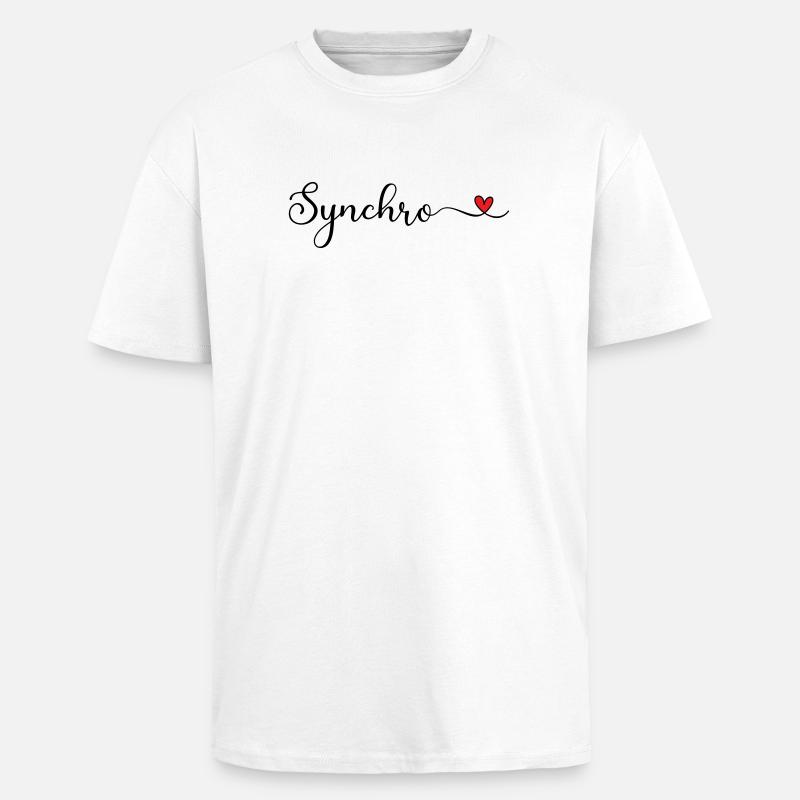 Synchronschwimmen - Oversized Heavyweight Unisex T-Shirt - Weiß