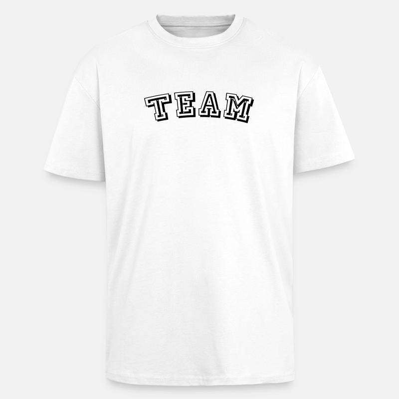 TEAM Design - Oversized Heavyweight Unisex T-Shirt - Weiß