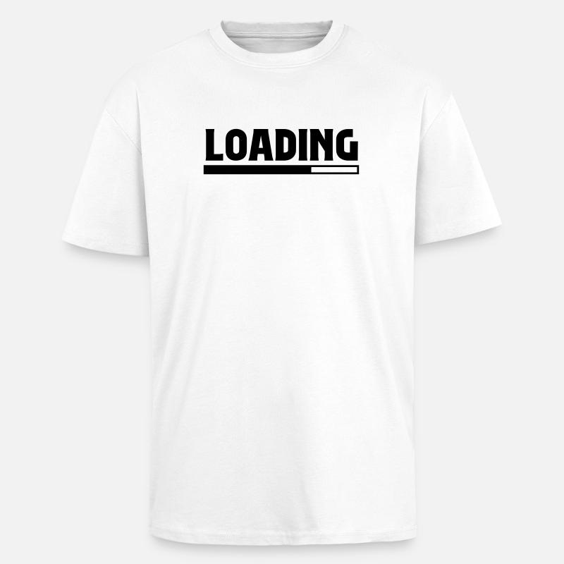Loading - Unisex Oversized Heavyweight T-shirt - white