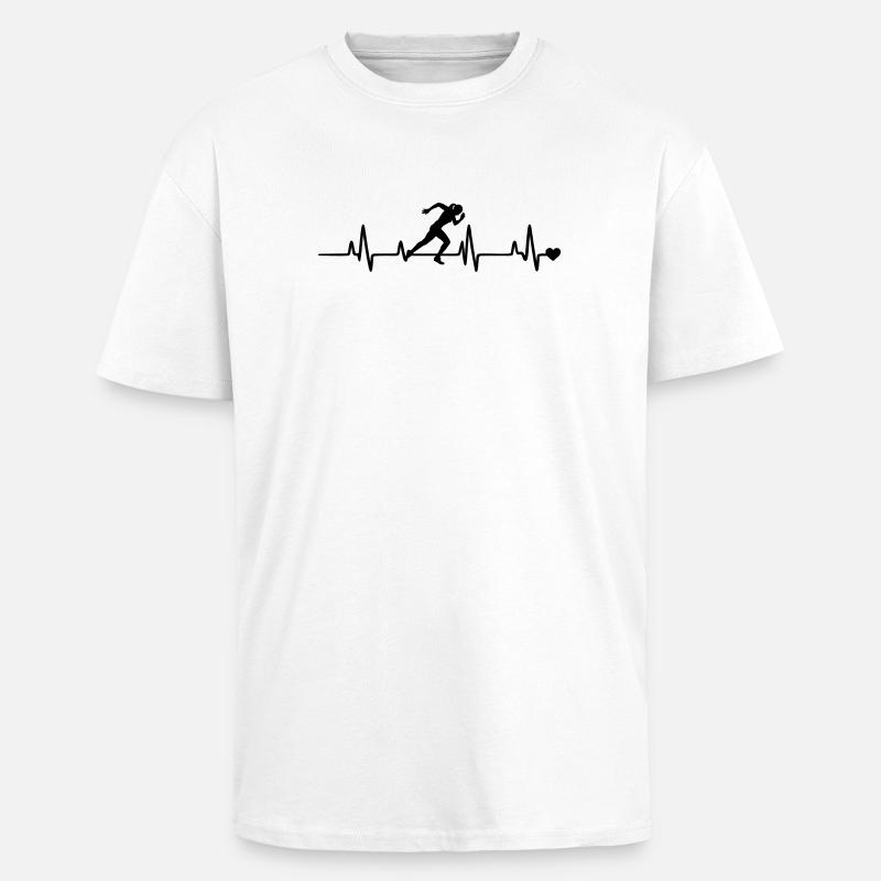 runner - Unisex Oversized Heavyweight T-shirt - white