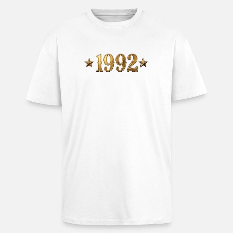Année du design classique 1992 - T-shirt unisexe oversize épais - blanc