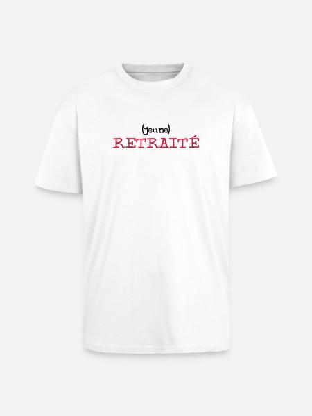 (Young) Retired - Unisex Oversized Heavyweight T-shirt - white