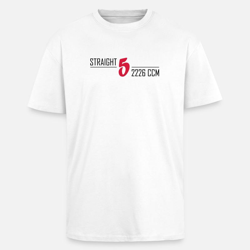 Hétéro cinq - T-shirt unisexe oversize épais - blanc