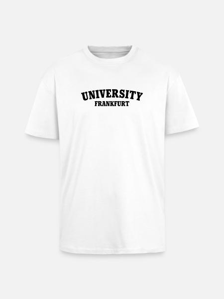 University of Frankfurt - Unisex Oversized Heavyweight T-shirt - white