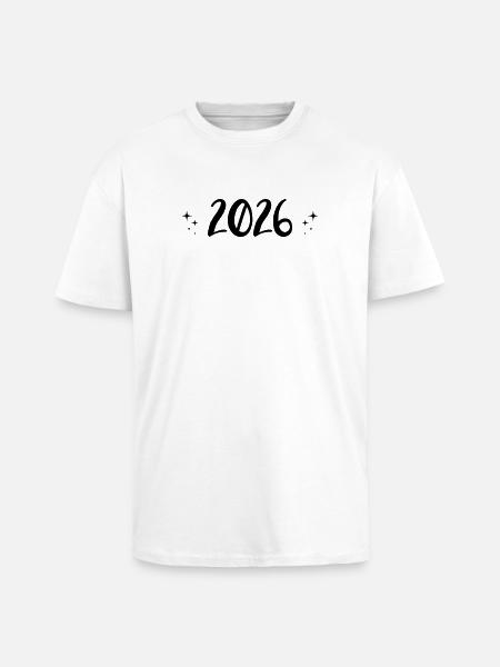 2026 Year Star Gift Idea - Unisex Oversized Heavyweight T-shirt - white