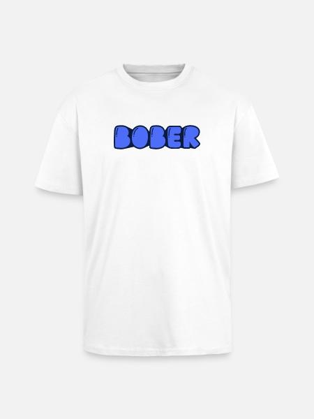 Bober - T-shirt unisexe oversize épais - blanc